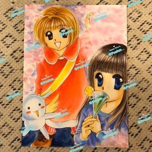 My Artwork - Card Captor Sakura fan painting 😃 Painted in 2001